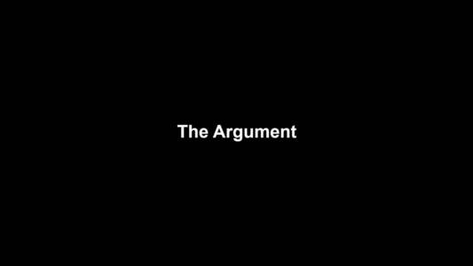 06a The Argument